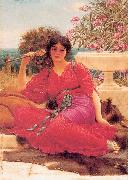 John William Godward Flabellifera oil